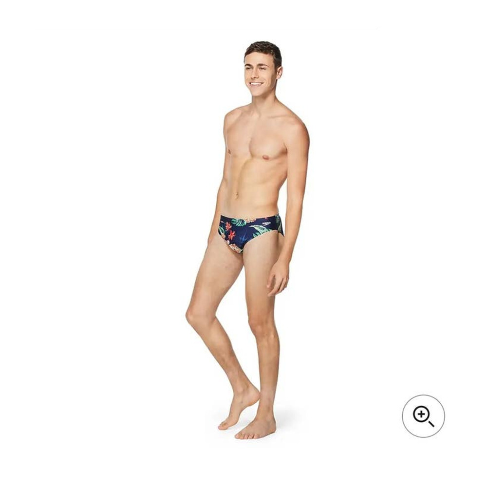 Speedo Performance Men's Floral Swim Brief - Navy & Multicolor - size 34, NWT! 💙